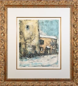 Bernard Gantner (French, 1928-2018) Lithograph, "Jardinet de la Ferme"