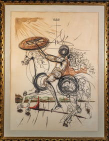 Salvador Dali, "Crazy Horse" Lithograph EA