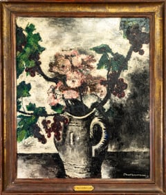 Oil on canvas Still Life Paul Charlemagne (French, 1892-1972)