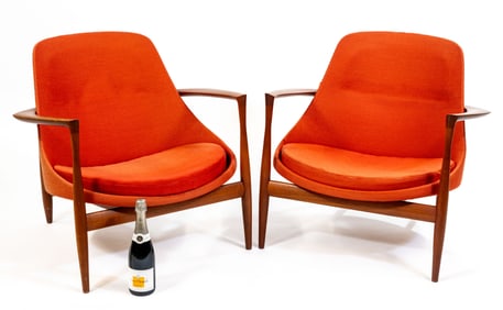 Pair Ib Kofod-Larsen Elizabeth lounge chairs