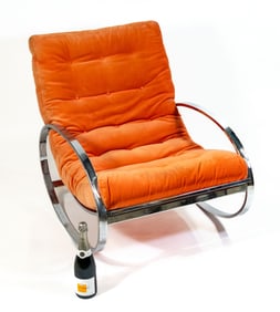 Renato Zevi Chrome Rocking Chair