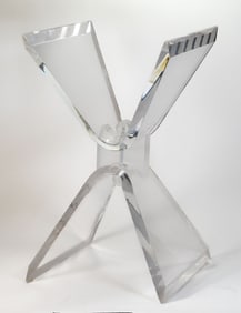 Mid-Century Modern Lucite Magazine Rack