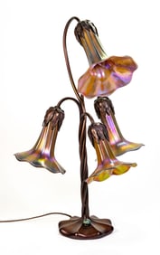 John Cook Four Light Lily Lamp