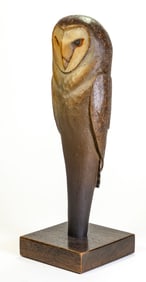 Hib Sabin (American, 1935-) “Barn Owl" Limited Edition Sculpture