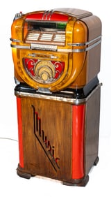 Wurlitzer 71 Jukebox with Base Cabinet