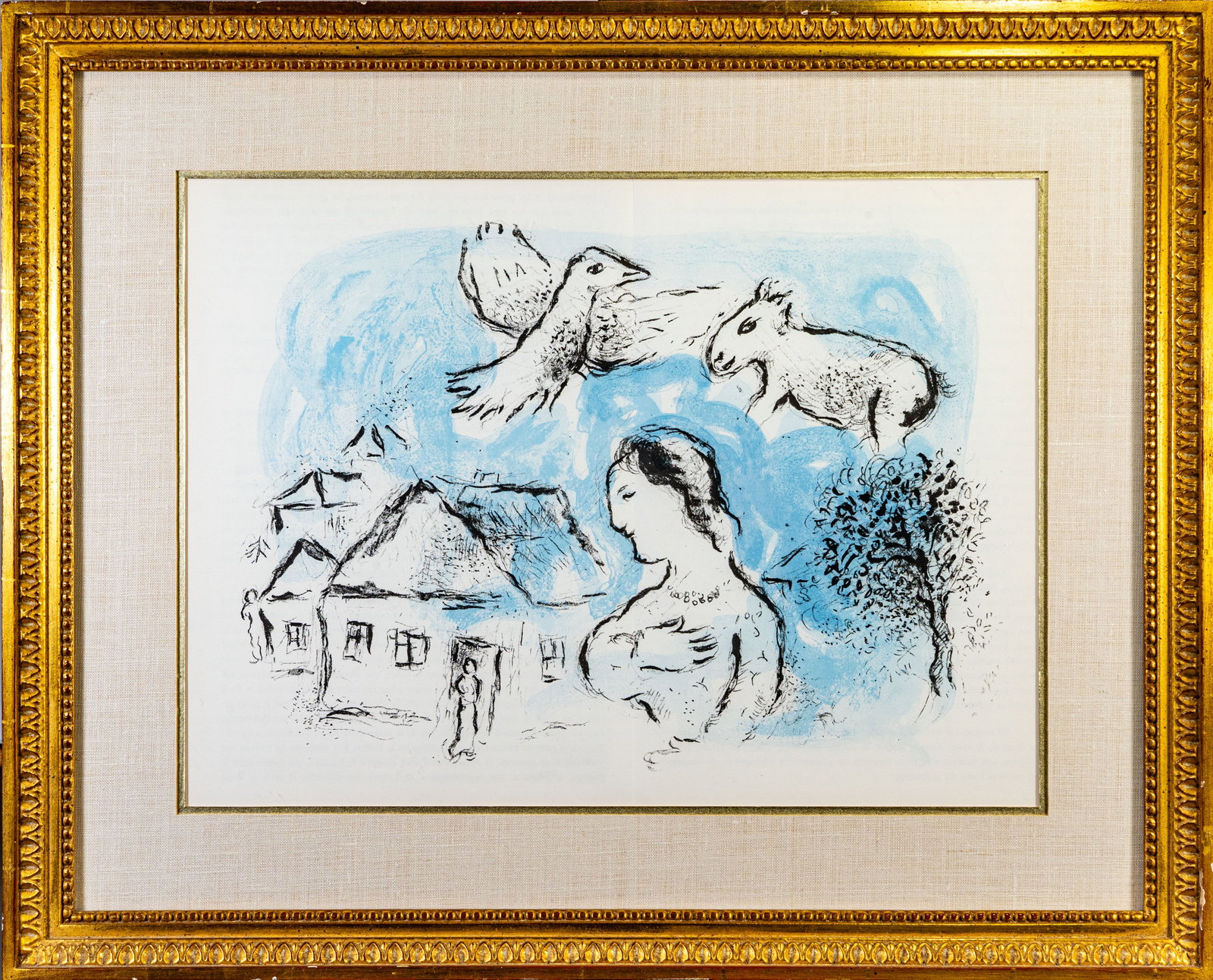 Marc Chagall (French, 1887-1985) Lithograph "Mon Village" from Galerie Maeght. Published 1977. (1 of 8)