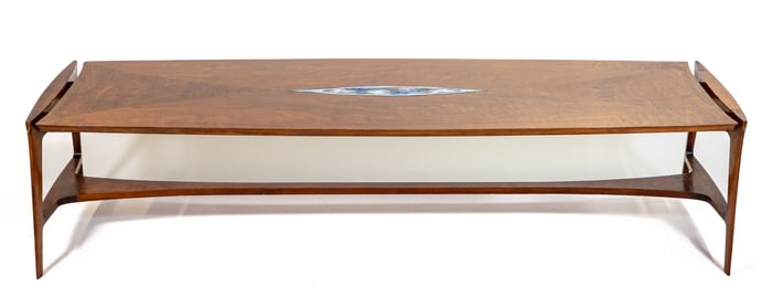 John Stuart Coffee Table with Tile Inlay
