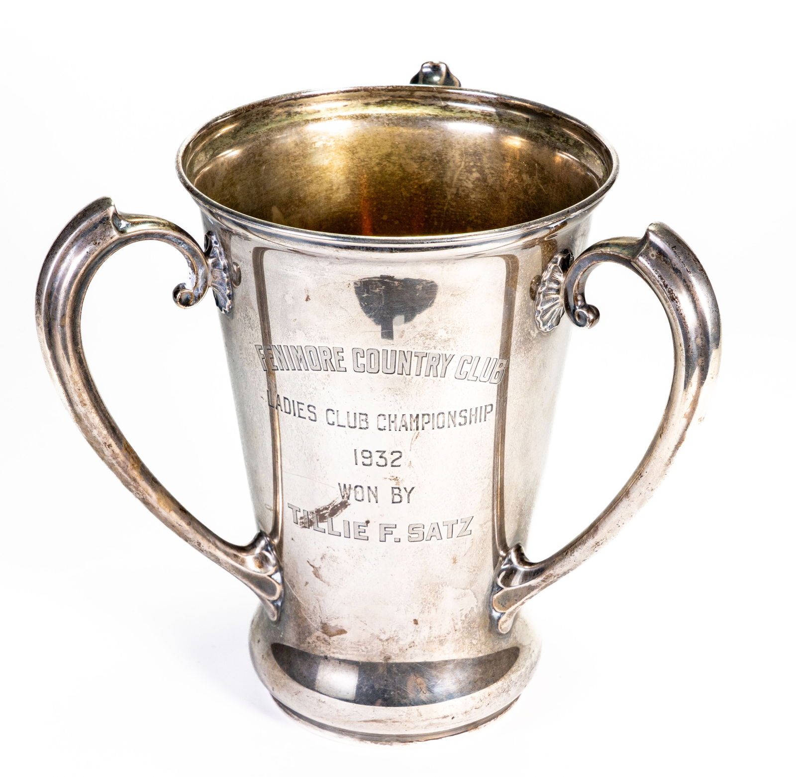 Large Gorham Sterling Silver Three Handle Loving Cup Trophy (1 of 7)