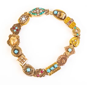 14k Antique Slide Bracelet