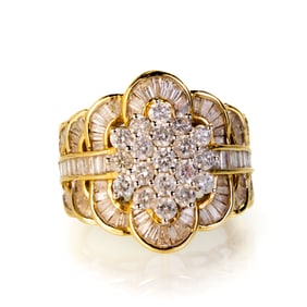 14k Gold Diamond Ring