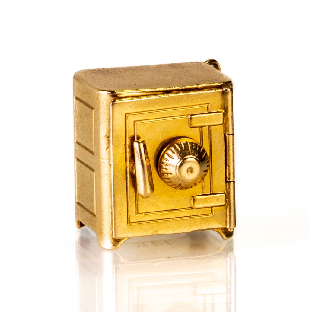 14k Gold Safe Charm (1 of 5)