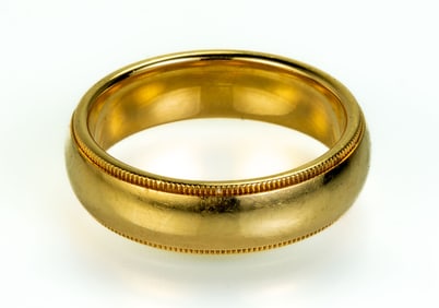Tiffany and Co. 18k Gold Men's Wedding Band