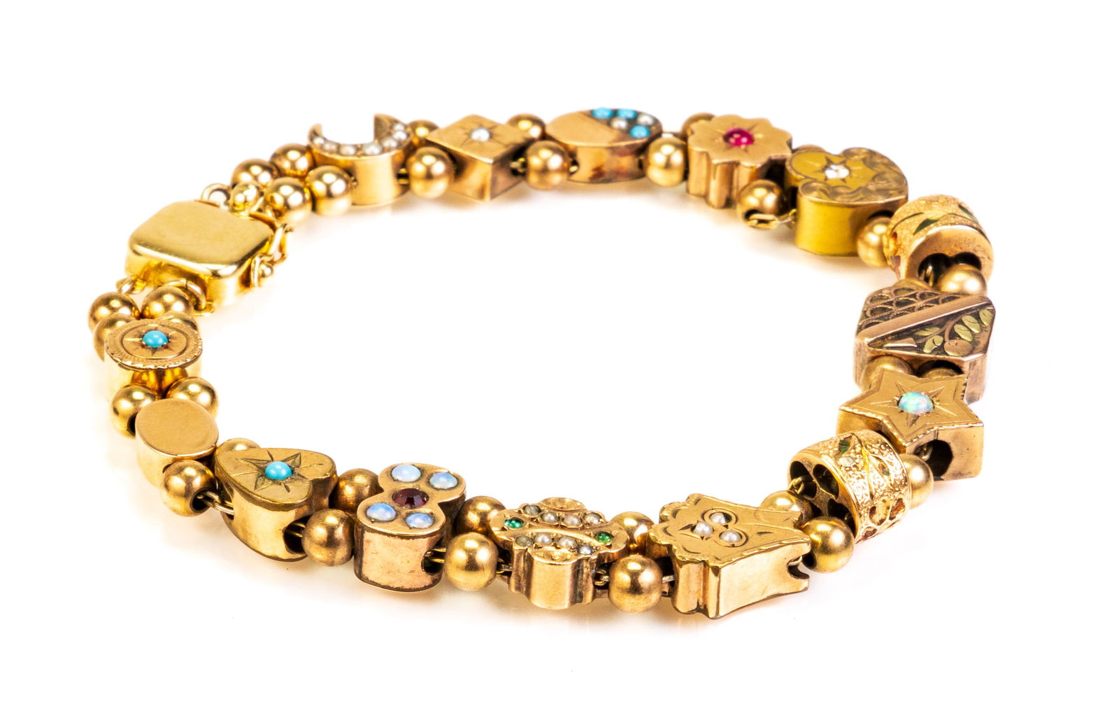 Antique 10k/14k Slide Bracelet (1 of 3)