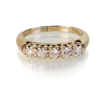 14k White Gold Diamond Ring