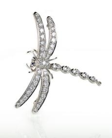 Tiffany and Co. Dragonfly Diamond Brooch