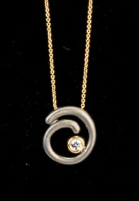 David Melnick 18k Diamond Necklace