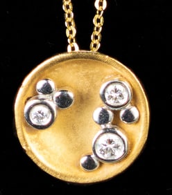 David Melnick 18k Diamond Necklace
