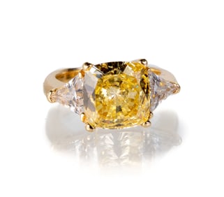 14k Yellow Gold Diamond Similance Ring