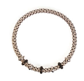 Fope Solo Collection 18k White Gold Flexible Bracelet