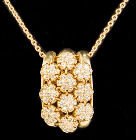 Sonia B 14k Diamond Trembler Necklace Pendant