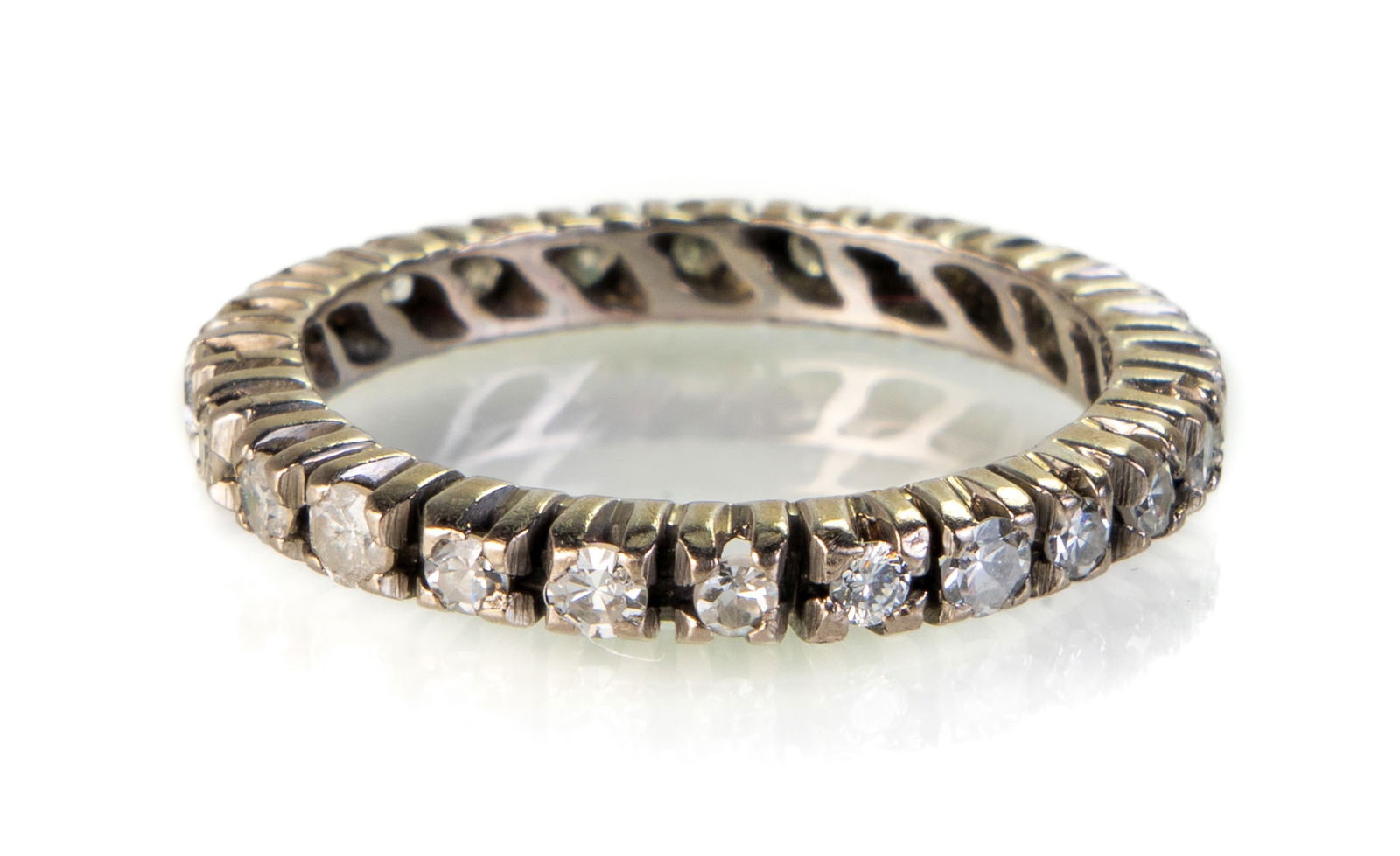 18k Gold Diamond Eternity Ring Band (1 of 4)