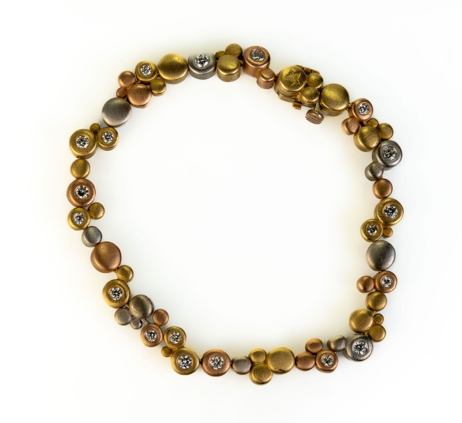 David Melnick 18k Cono Meridian Tri-Color Link Bracelet (1 of 5)