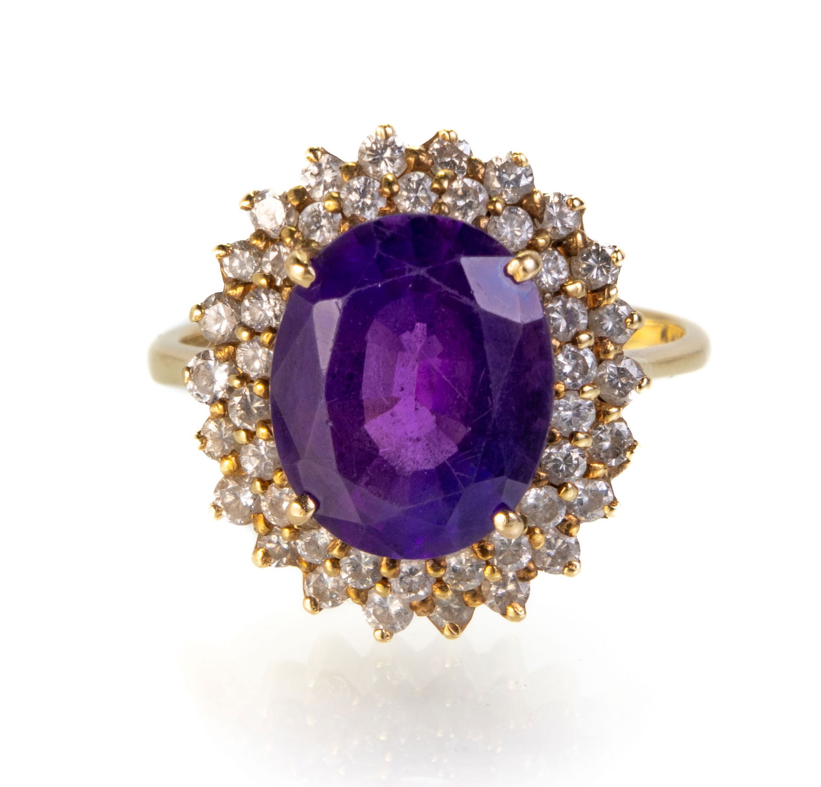 14k Amethyst and Diamond Ring (1 of 5)