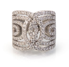 14k White Gold Diamond Ring