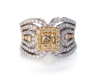 Sonia Bitton 14k White Gold Diamond Ring