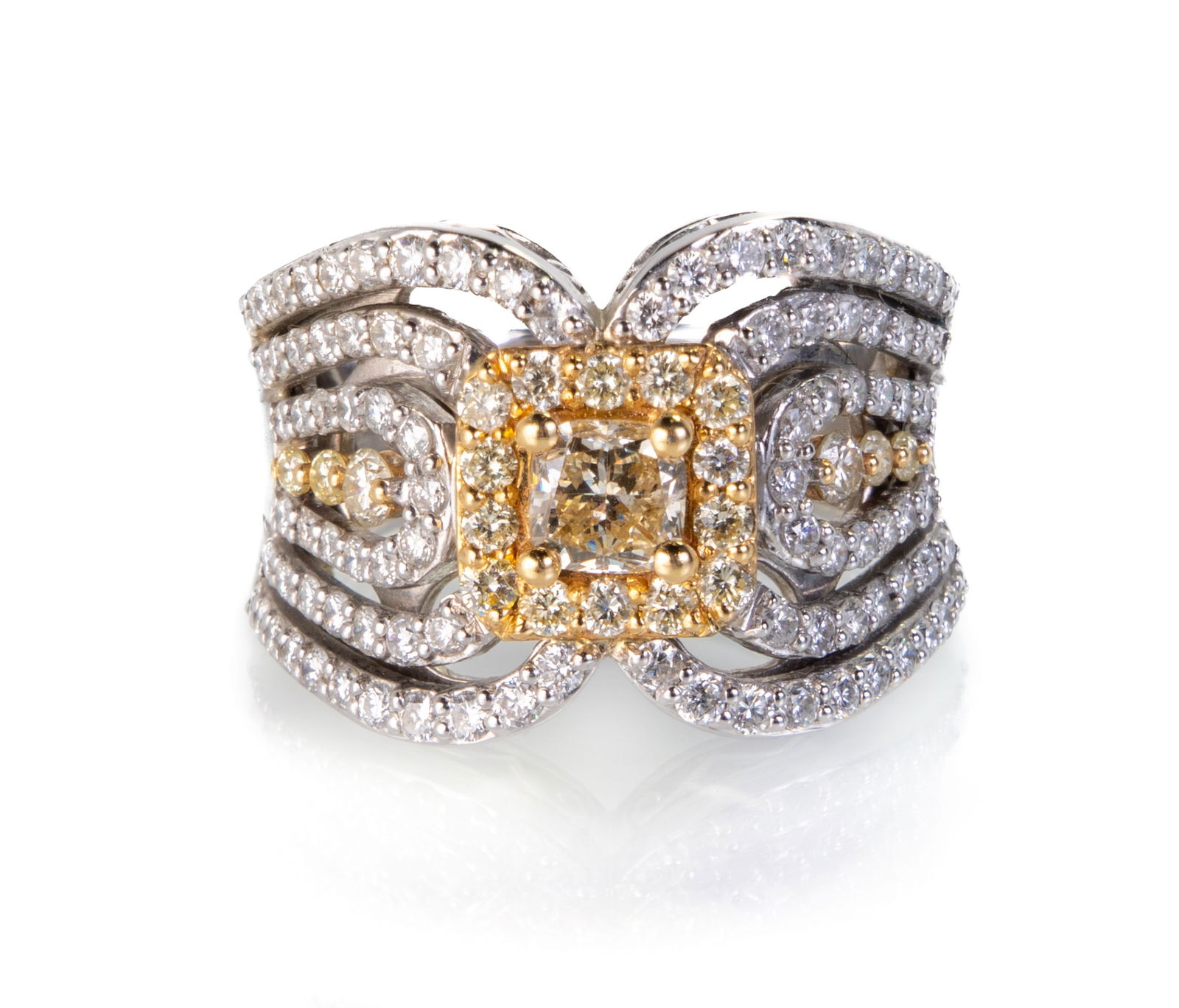 Sonia Bitton 14k White Gold Diamond Ring (1 of 5)