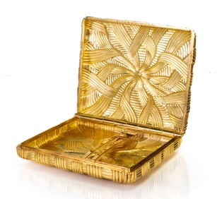 Schlumberger for Tiffany 18k Yellow Gold Cigarette Case