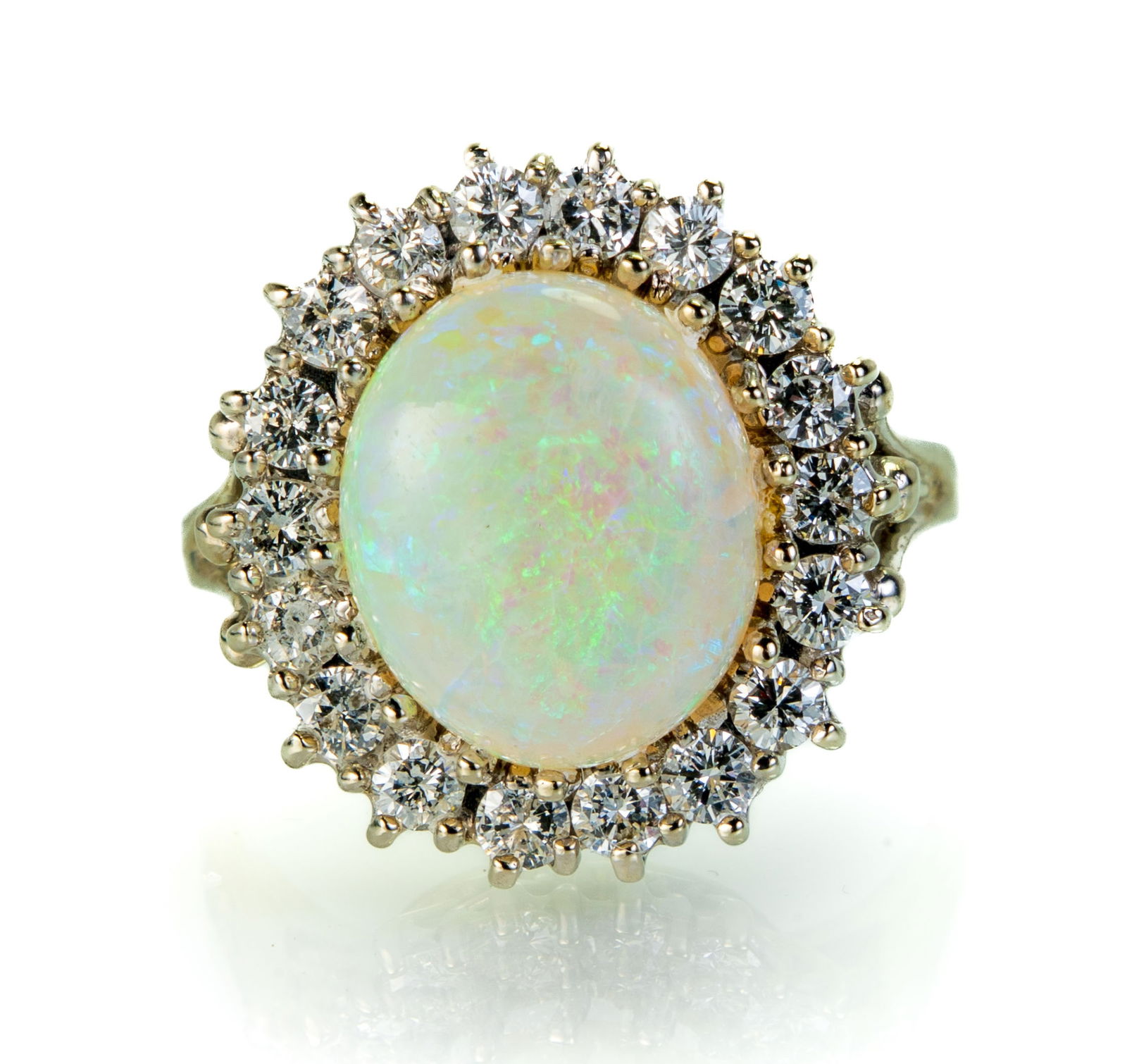 14k Opal and Diamond Ring (1 of 5)