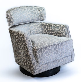 Caracole Modern Artisan Swivel Barrel Chair