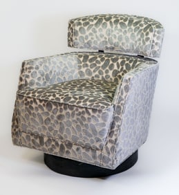Caracole Modern Artisan Swivel Barrel Chair