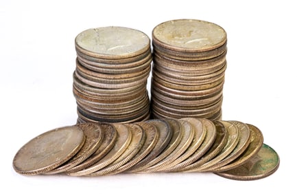Fifty-Five (55) Kennedy Half Dollars 40% Silver $27.50 FV
