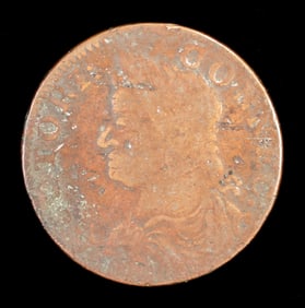 1787 Connecticut Colonial Copper Coin Horned Bust