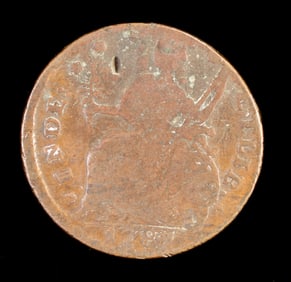 1787 Connecticut Mailed Bust Left Miller Copper Coin