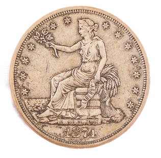 1874 S US Trade Dollar: 1874 S US Trade Dollar