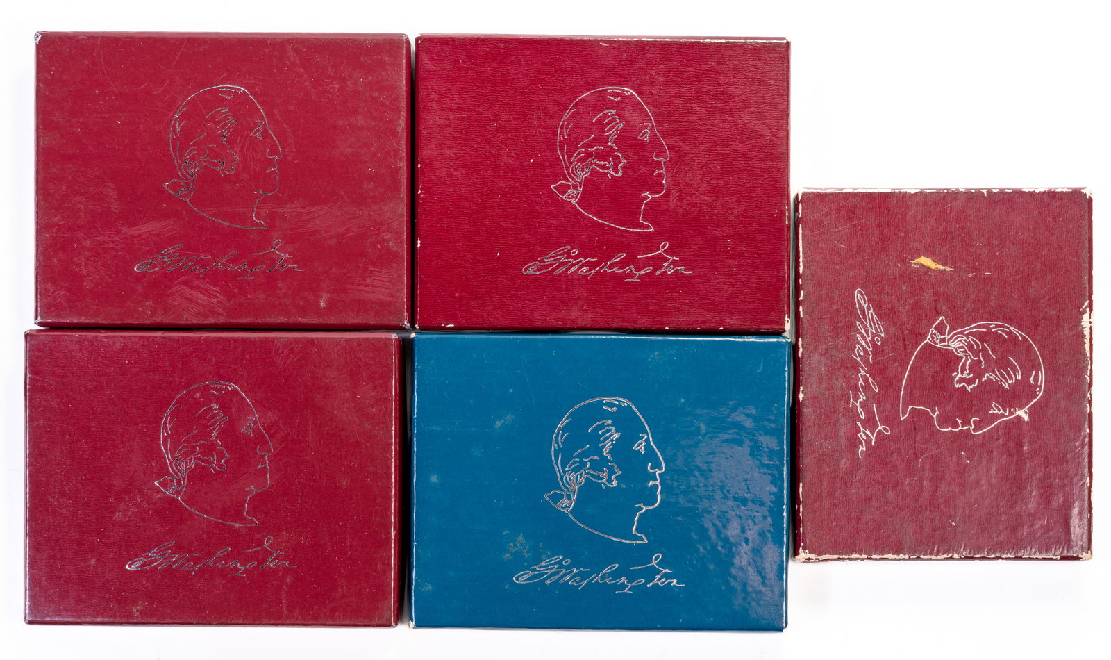 Five (5) US Washington Commemorative Half Dollars 90% Silver (1 of 4)