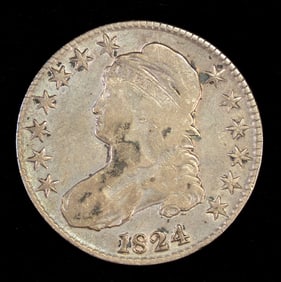 1824 Capped Bust Half Dollar Type 1 Lettered Edge