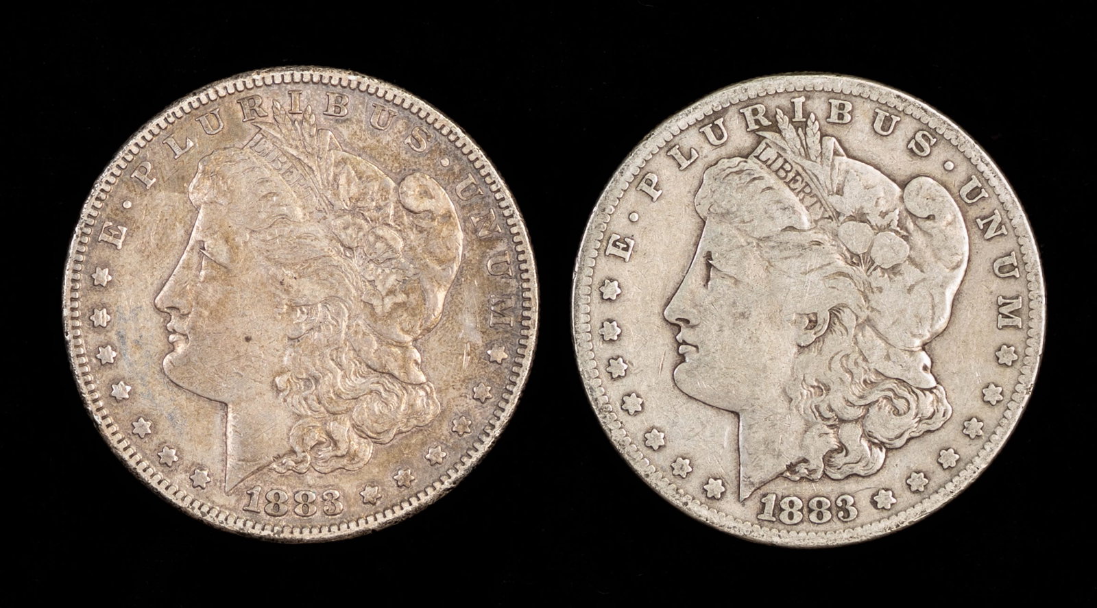 Two (2) 1888 S Morgan Silver Dollars (1 of 2)
