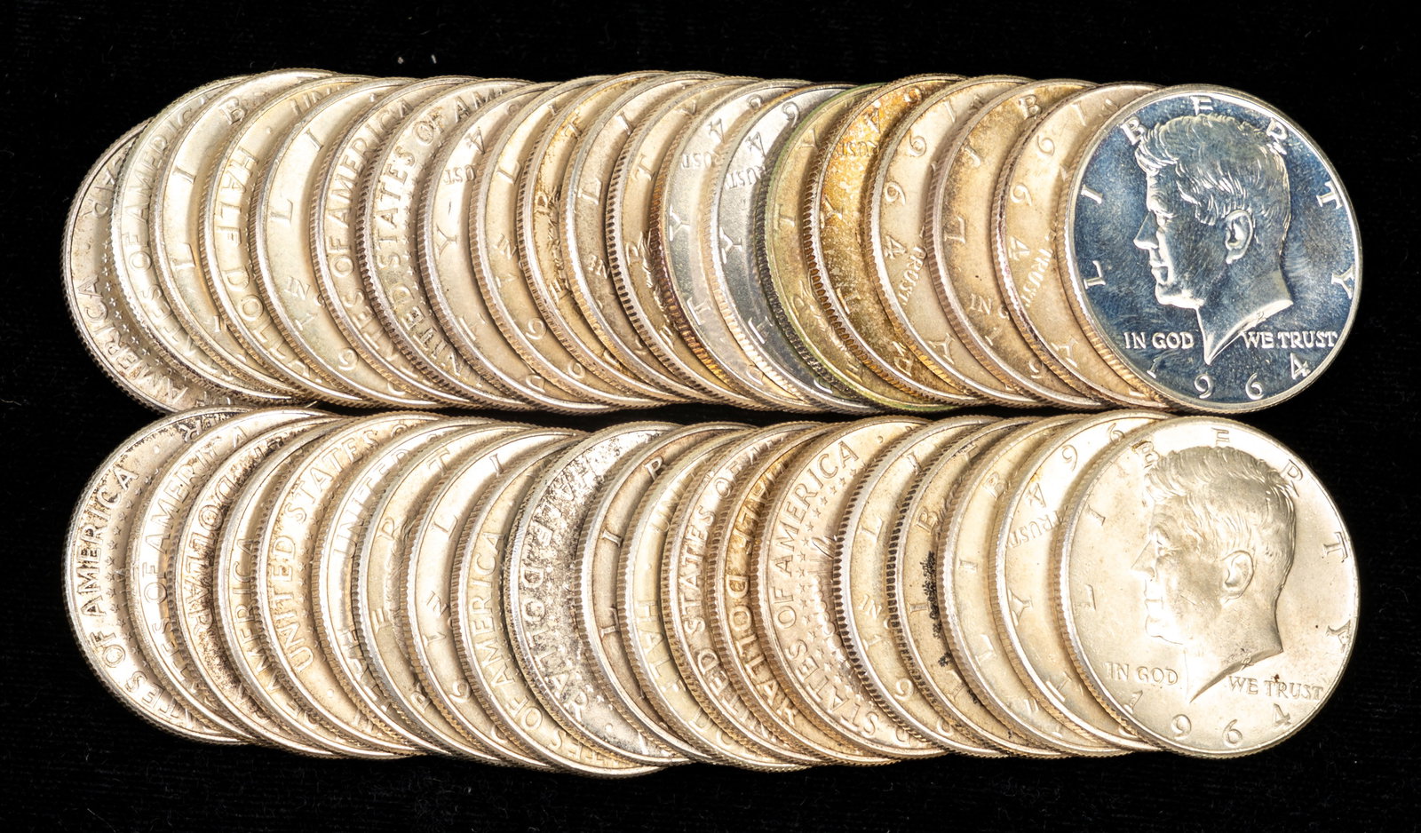 Forty (40) Kennedy Half Dollars 90% Silver (1 of 3)