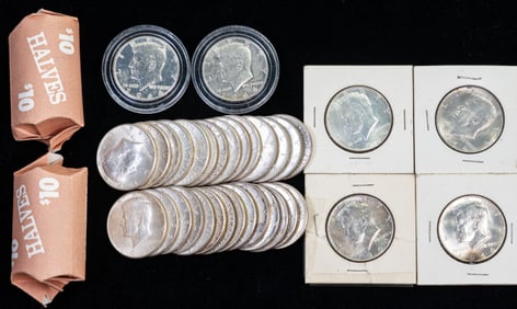 Seventy (70) Kennedy Half Dollars 90% Silver $35 FV