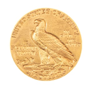 1910 $2.50 Indian Head Gold Coin
