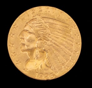 1926 $2.50 Indian Head Gold Coin