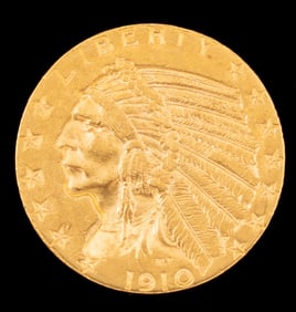1910 $5.00 Indian Head Gold Coin