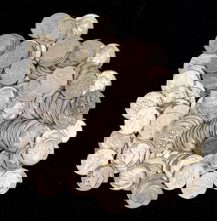One Hundred Sixty-Two (162) Roosevelt Silver Dimes $16.20 FV Unchecked: One Hundred Sixty-Two (162) Roosevelt Silver Dimes $16.20 FV Unchecked. All circulated condition.