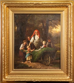 19th Century Oil on Canvas German School