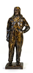 Edouard Fraisse (French, 1880-1956) Bronze Aviator