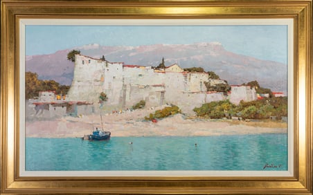 Valeriy Shmatko (Ukraine, b. 1965) Oil on Canvas, "Kosh Town"